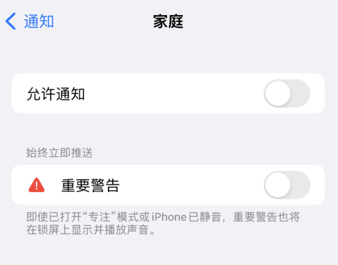 汪场镇苹果14维修分享iPhone14系列机型弹出“家庭”警告后卡死如何解决 