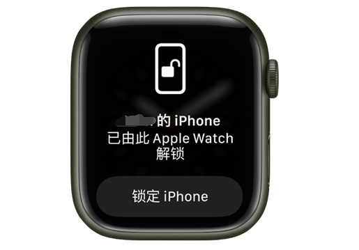 汪场镇苹果手机维修分享用 AppleWatch 解锁配备面容 ID 的 iPhone方法 