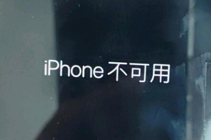 汪场镇苹果服务网点分享锁屏界面显示“iPhone 不可用”如何解决 